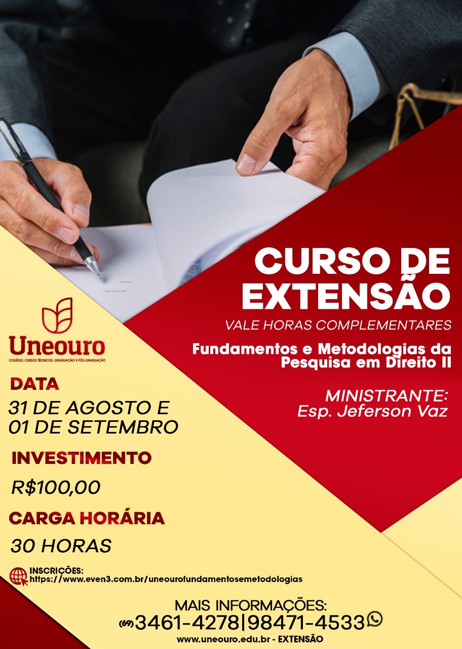 CURSO DE INGLÊS – CONVERSAÇÃO – Faculdade Uneouro