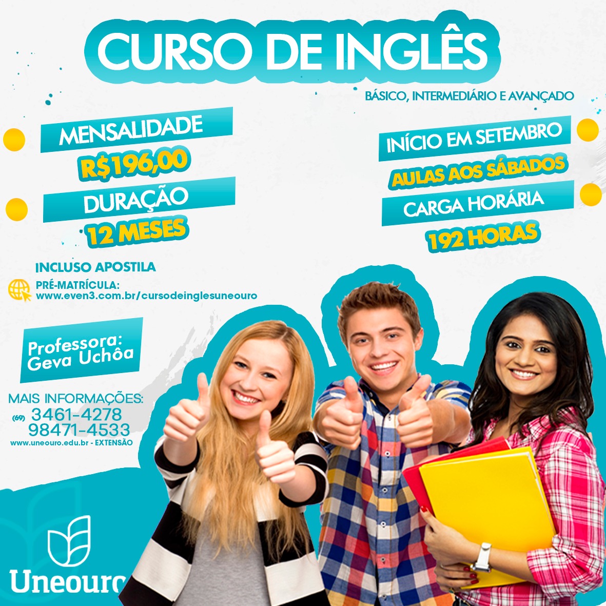 CURSO DE INGLÊS – CONVERSAÇÃO – Faculdade Uneouro
